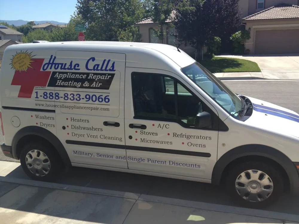 Slide of House Calls Appliance Repair Heating & Air