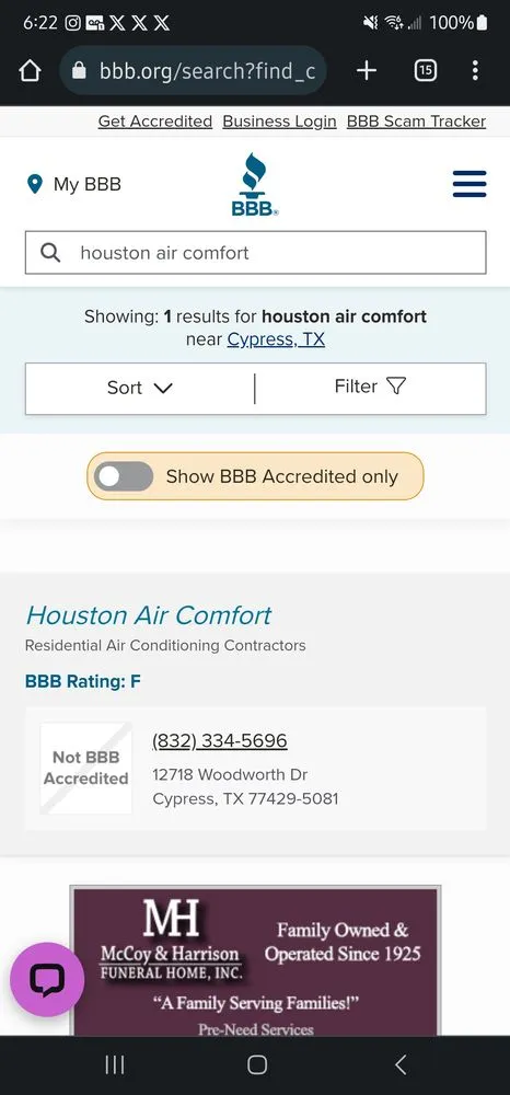 Slide of Houston Air Comfort