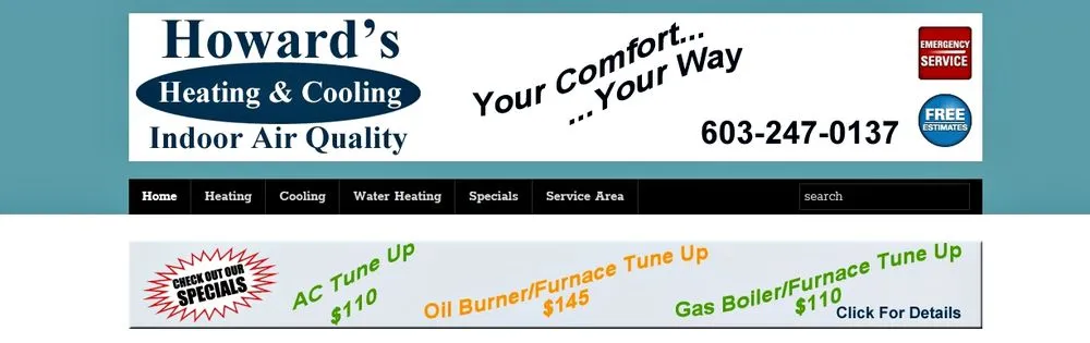 Slide of Howard's Heating & Cooling - Indoor Air Quality