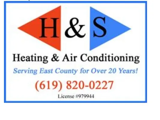 H&S Heating & Air Conditioning Logo
