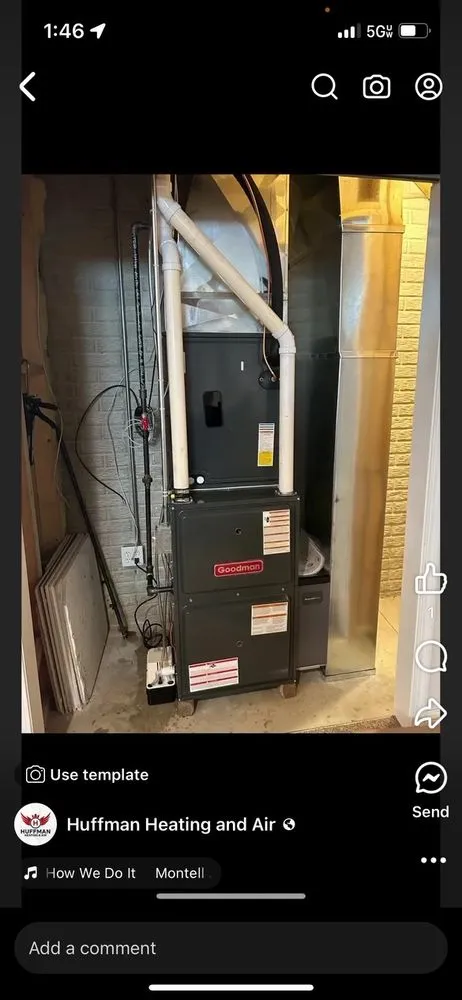 Slide of Huffman Heating and Air