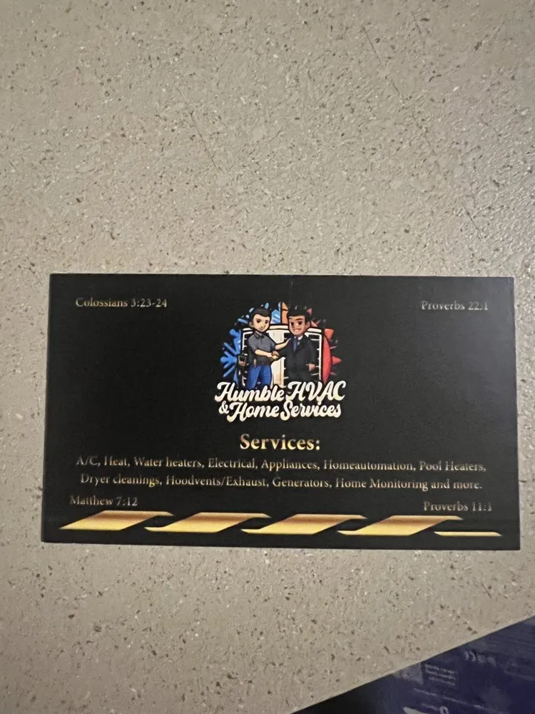 Slide of Humble HVAC & Home Services