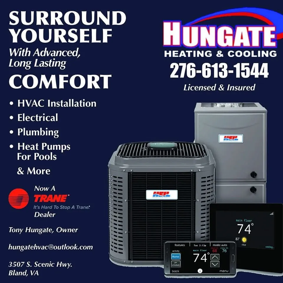 Emergency heating repair for residential systems in Bland, VA by Hungate Heating & Cooling