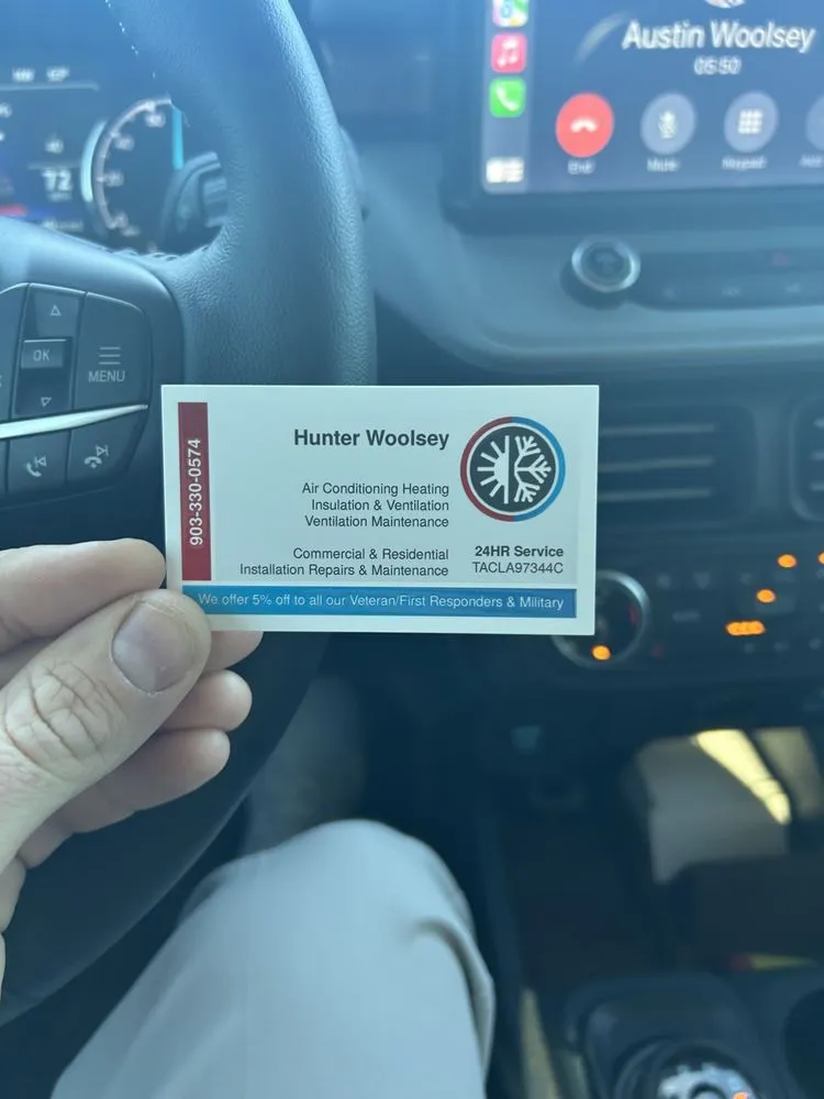 Slide of Hunter’s AC-Heating & Ventilation