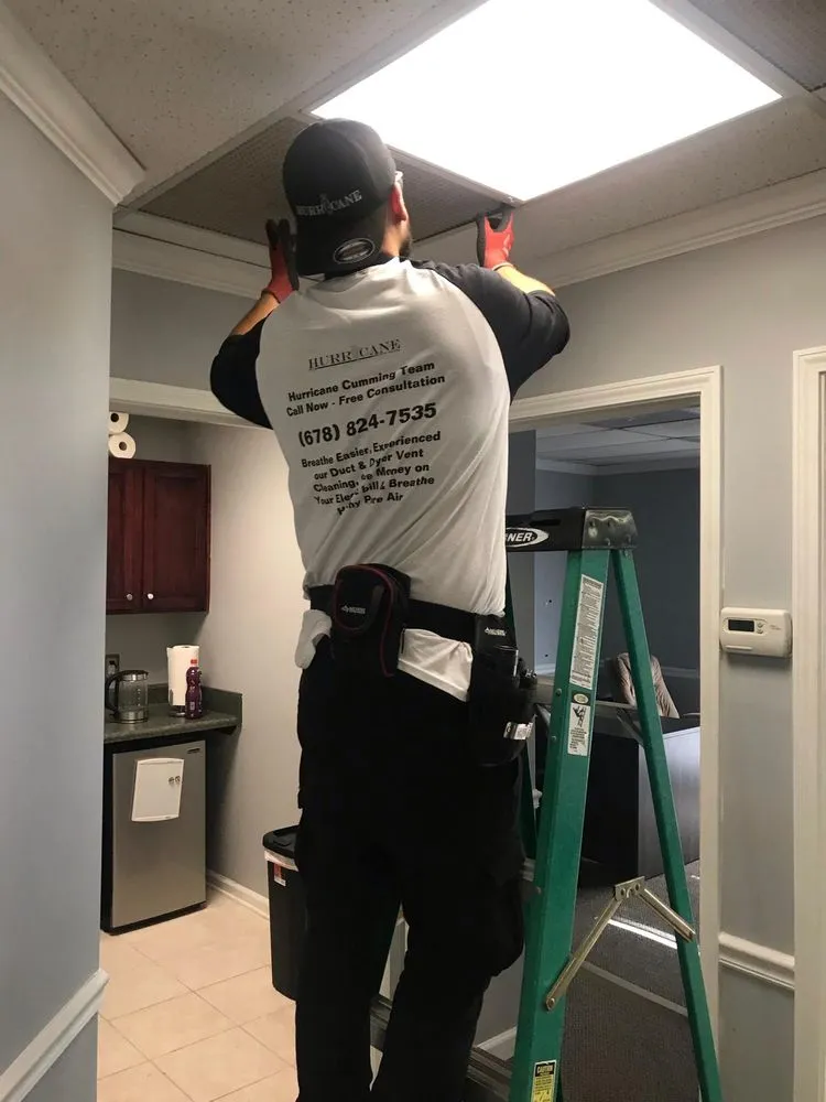 Slide of Hurricane Air Duct Cleaning