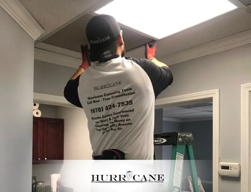 Slide of Hurricane Air Duct Cleaning