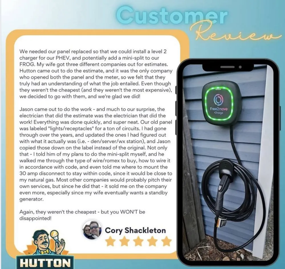 Slide of Hutton Electric, Heating & Air