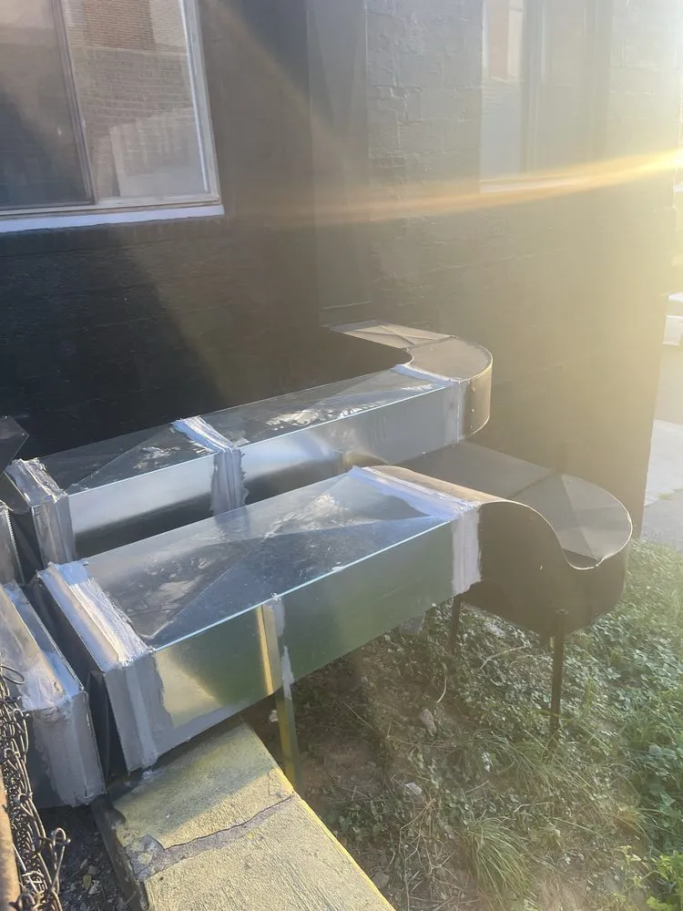 Slide of Hvac Sheet Metal Installation