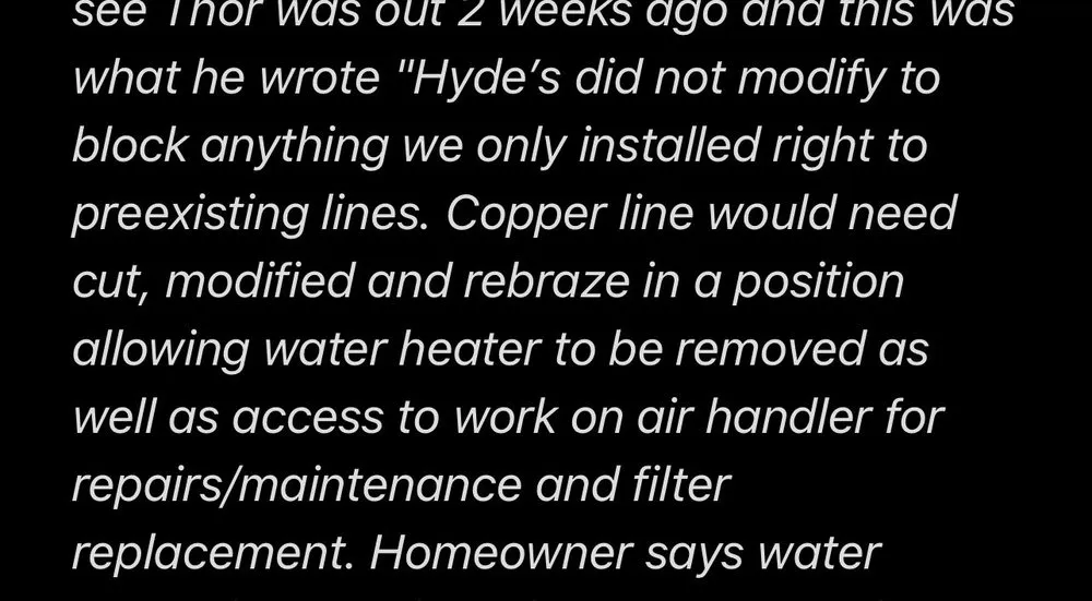 Slide of Hyde's Air Conditioning