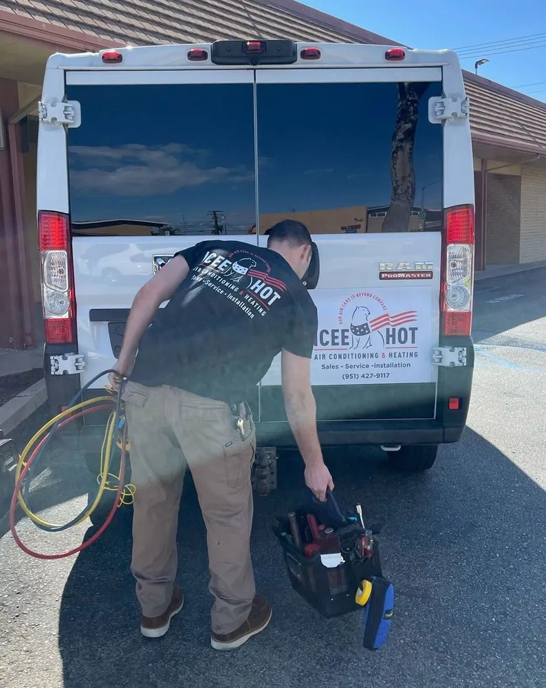 Slide of Icee Hot Air Conditioning & Heating