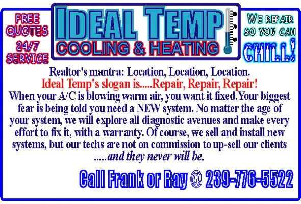 Ideal Temp Cooling & Heating Logo