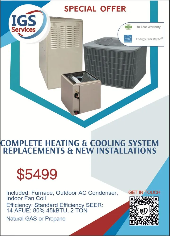 Local air conditioning service in Huntingdon Valley, PA - IGS Services