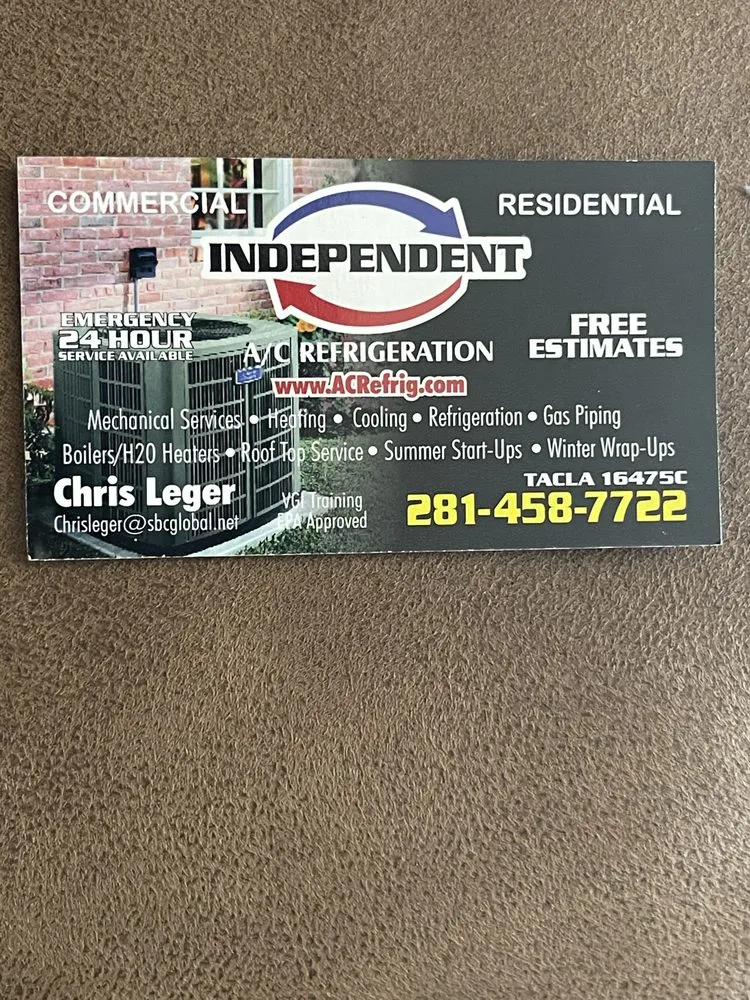 Slide of Independent AC Refrigeration