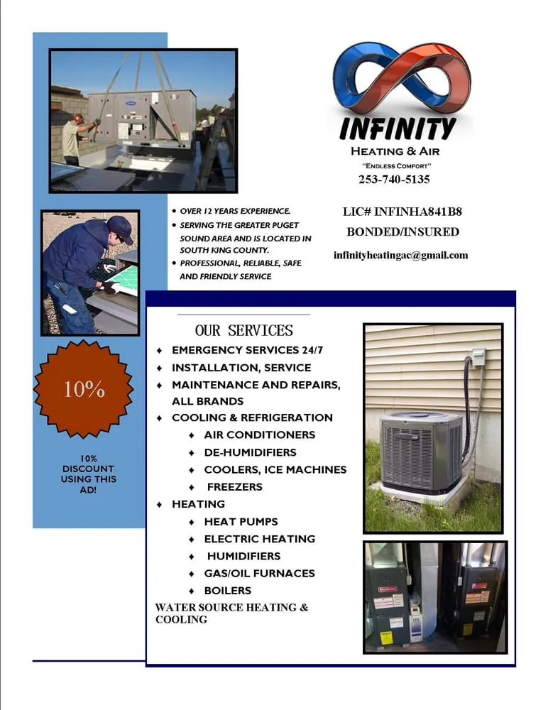 Slide of Infinity Heating & Air
