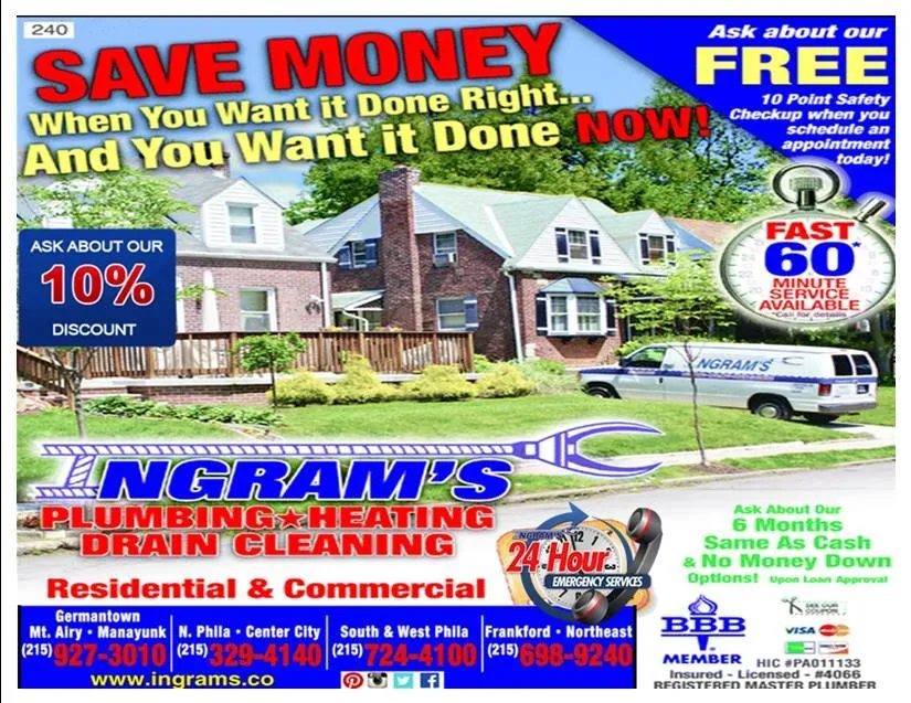 Slide of Ingram's Drain & Sewer Cleaning