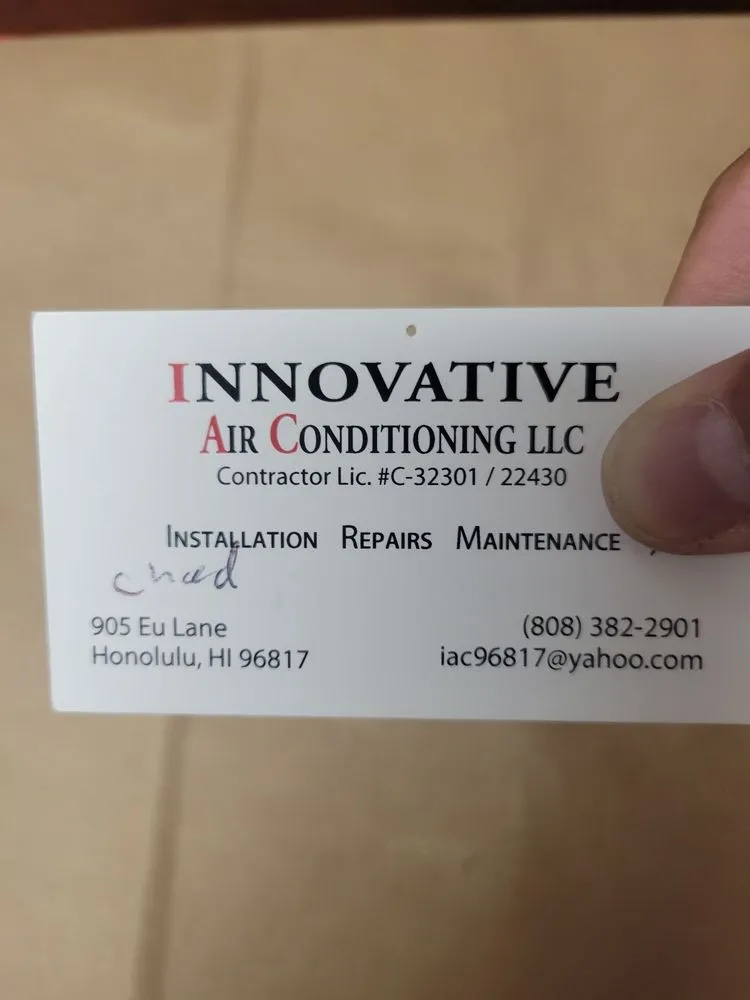 Slide of Innovative Air Conditioning