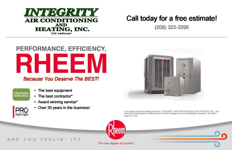 Slide of Integrity Air Conditioning and Heating