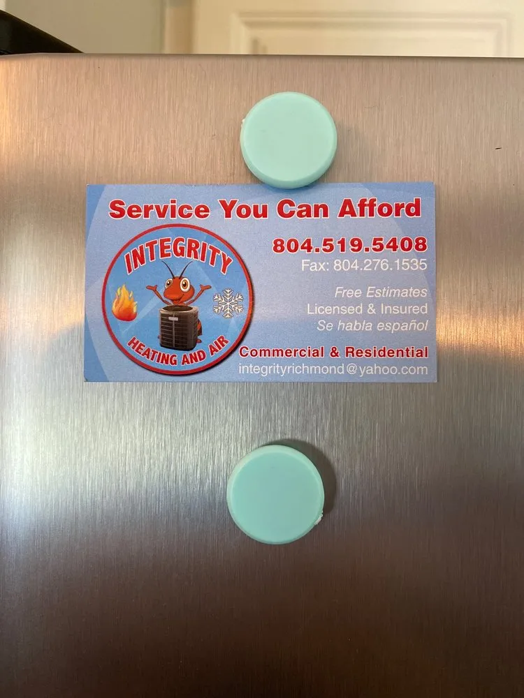 Slide of Integrity Heating & Air Conditioning