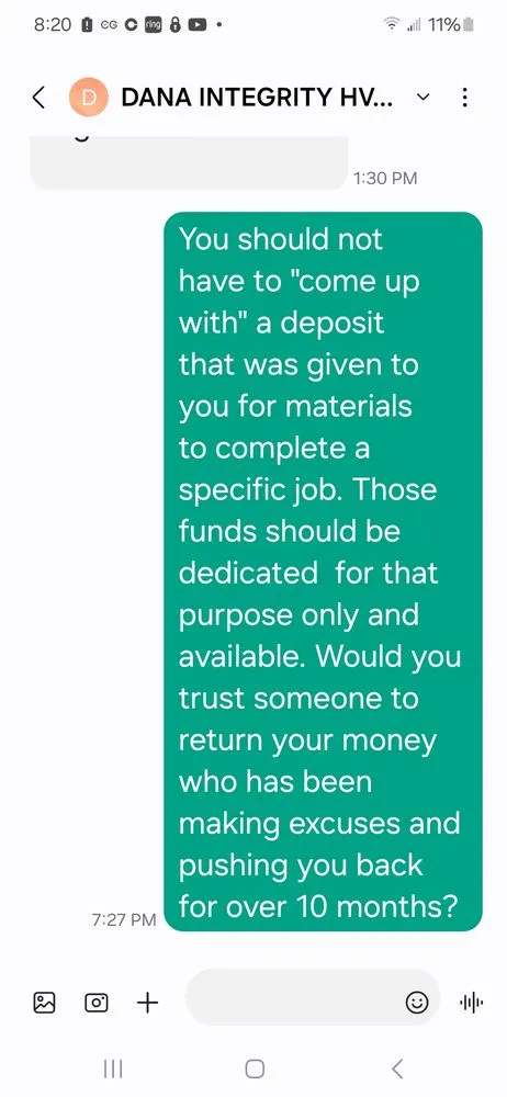 Slide of Integrity Hvac