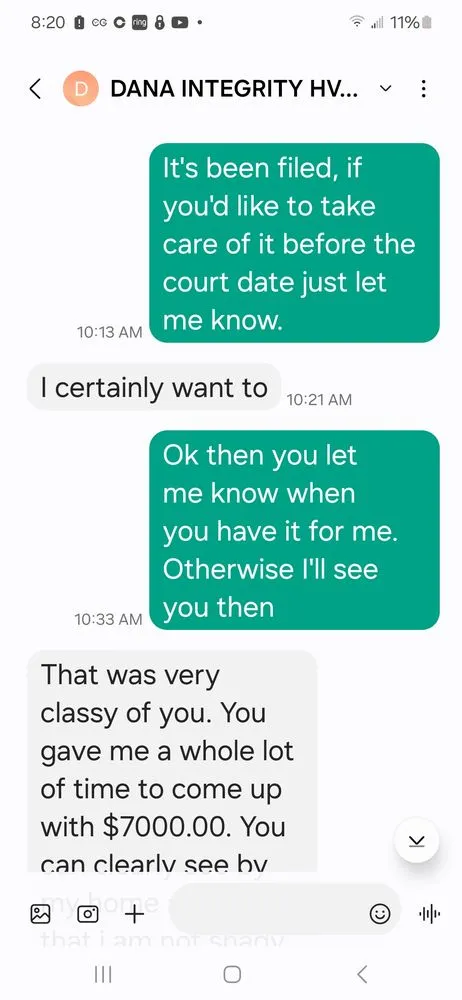 Slide of Integrity Hvac