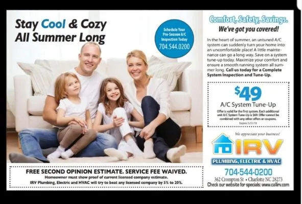 Irv Plumbing, Electric & Hvac Logo