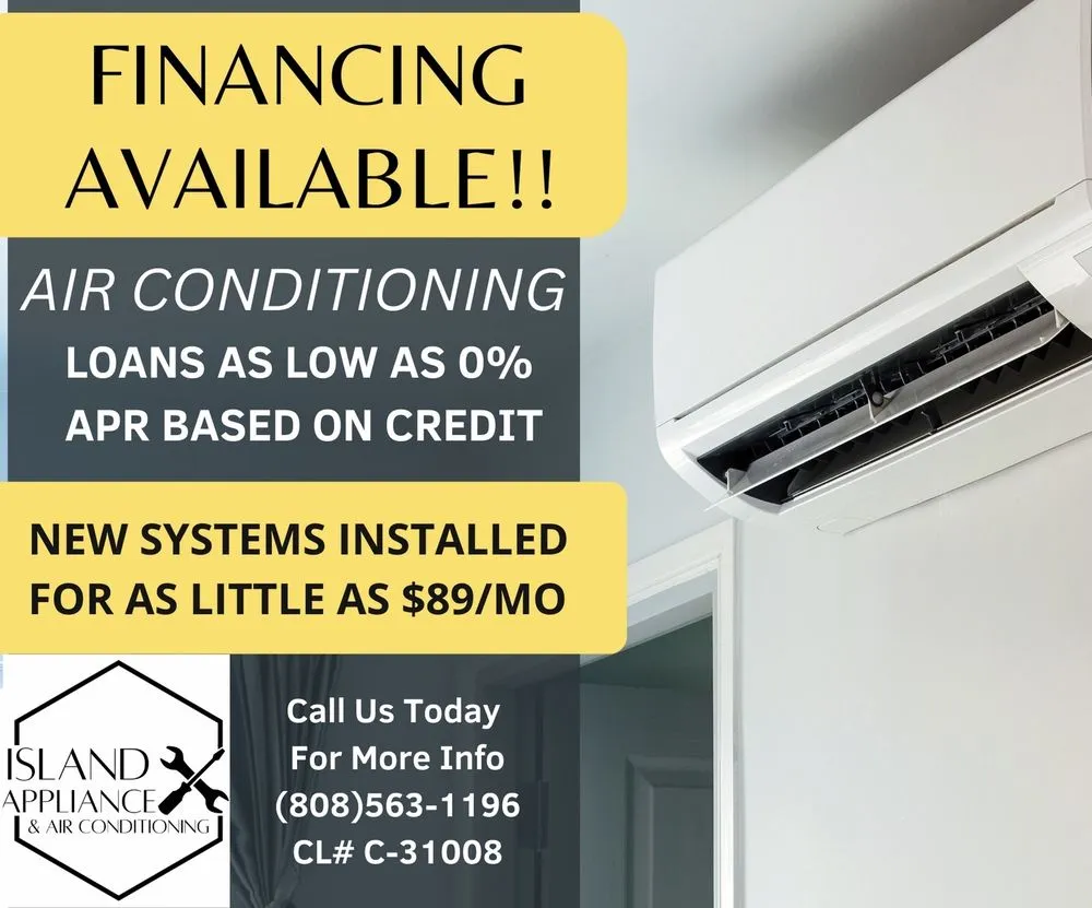 Slide of Island App & Air Conditioning