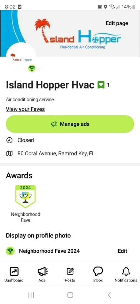 Certified air conditioning tune-up for local homeowners in Summerland Key, FL by Island Hopper Hvac