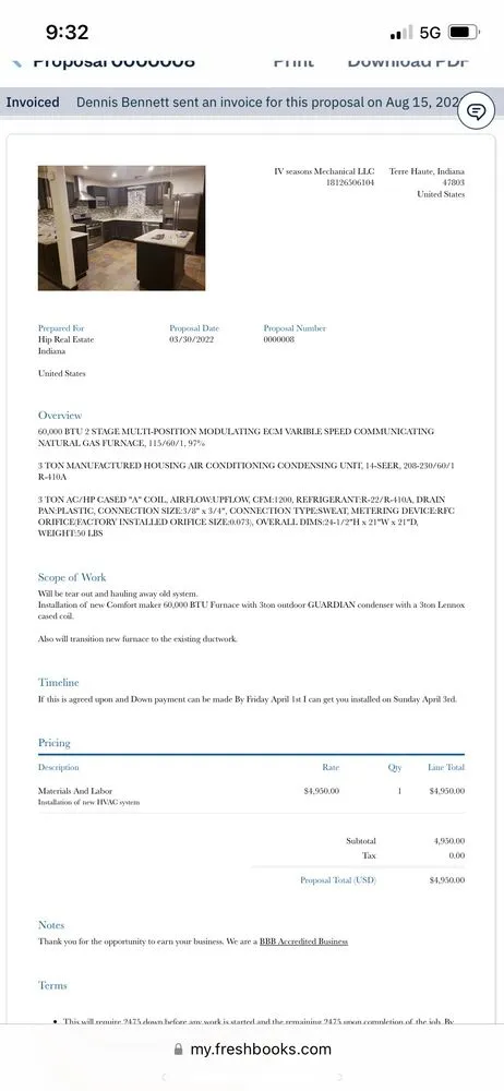 Slide of IV Seasons Mechanical