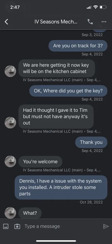 Slide of IV Seasons Mechanical