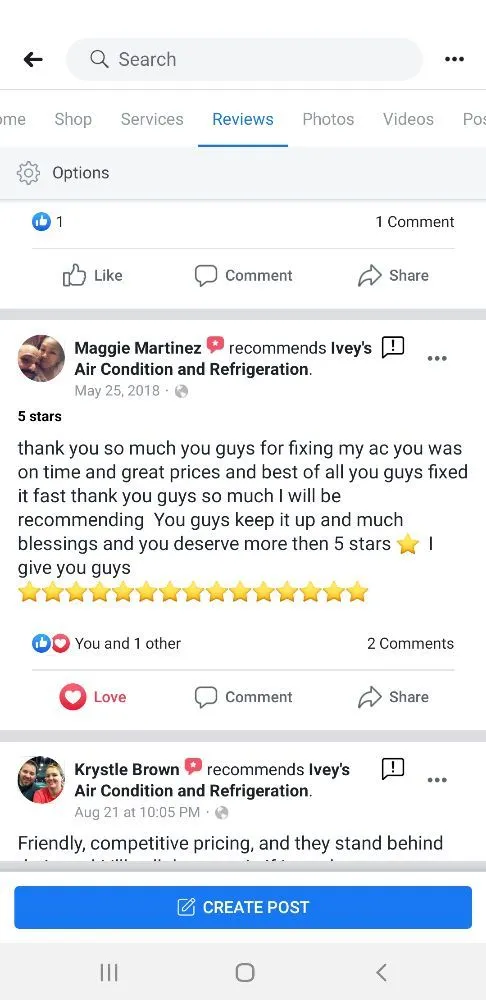 Slide of Ivey's Air Condition And Refrigeration