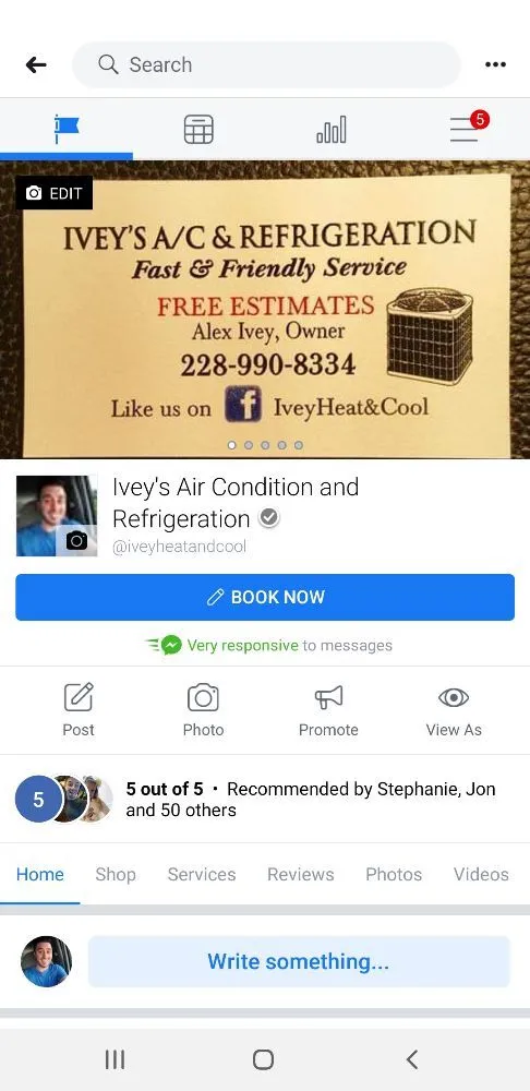 Slide of Ivey's Air Condition And Refrigeration