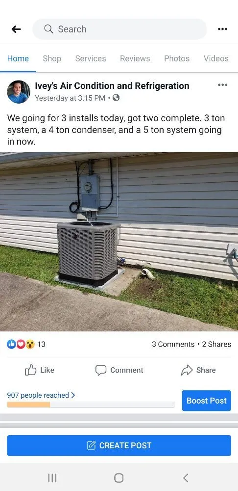 Slide of Ivey's Air Condition And Refrigeration