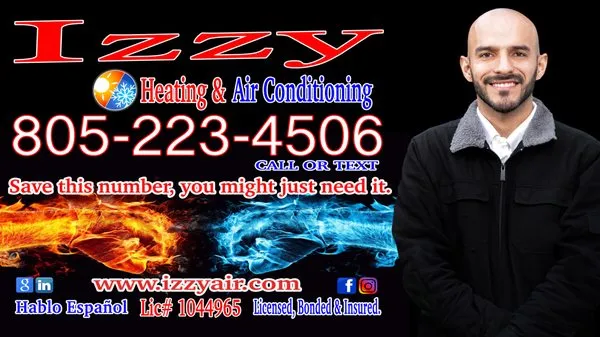 Izzy Heating & Air Conditioning Logo