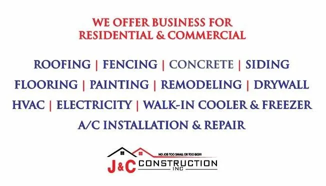 Slide of J and C Construction Inc