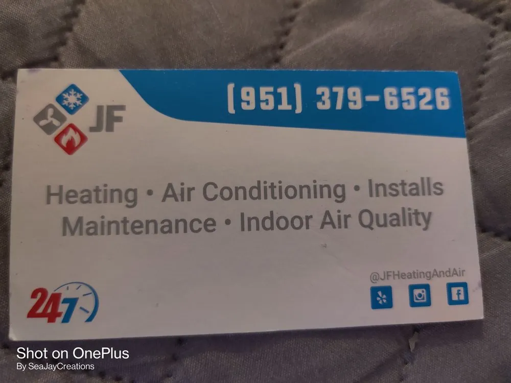 Slide of J F Heating And Air Conditioning
