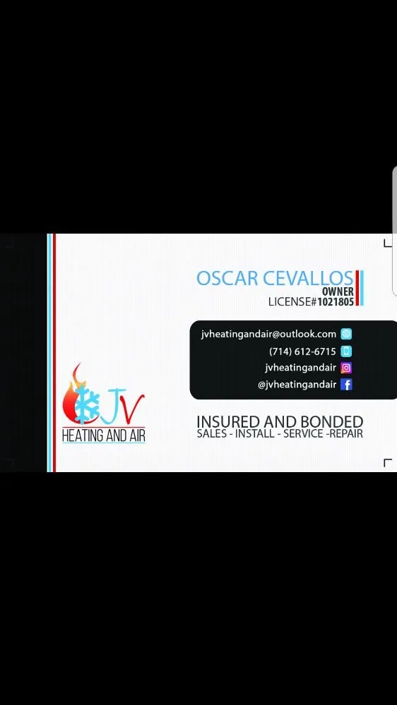 Slide of J V Heating And Air