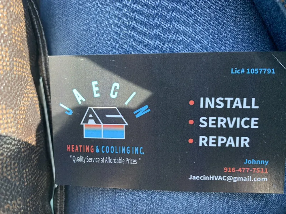 Slide of Jaecin heating and cooling