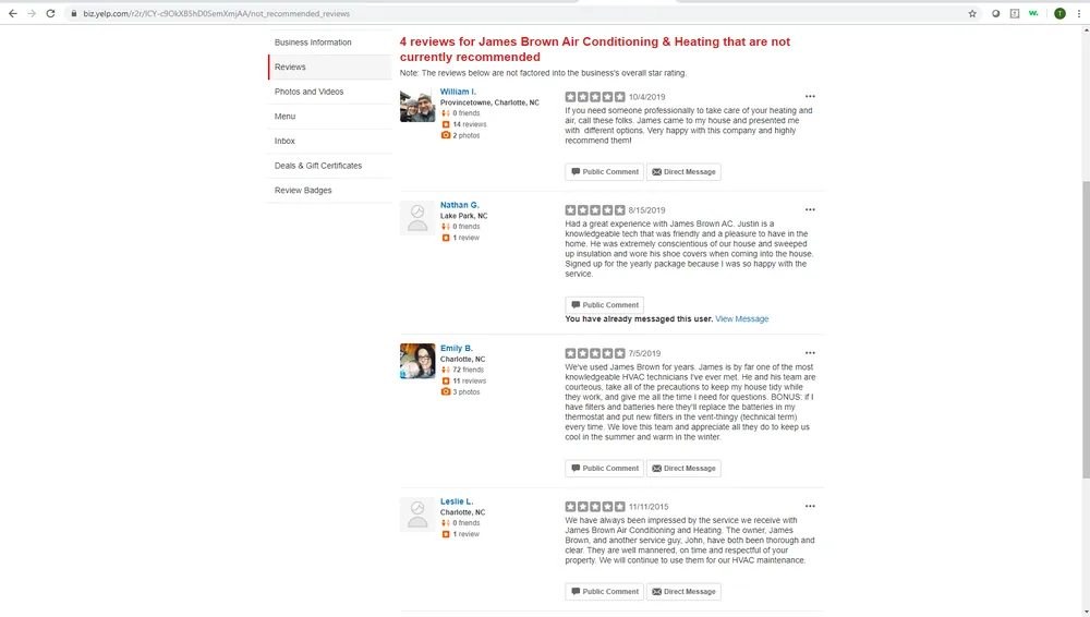 Slide of James Brown Air Conditioning & Heating