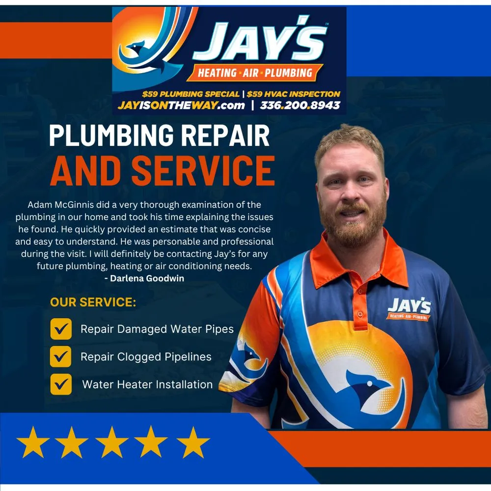 Slide of Jay's AC, Furnace & Plumbing Repair