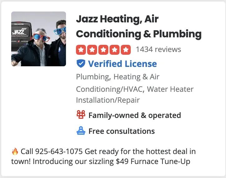 Slide of Jazz Heating Air Conditioning & Plumbing