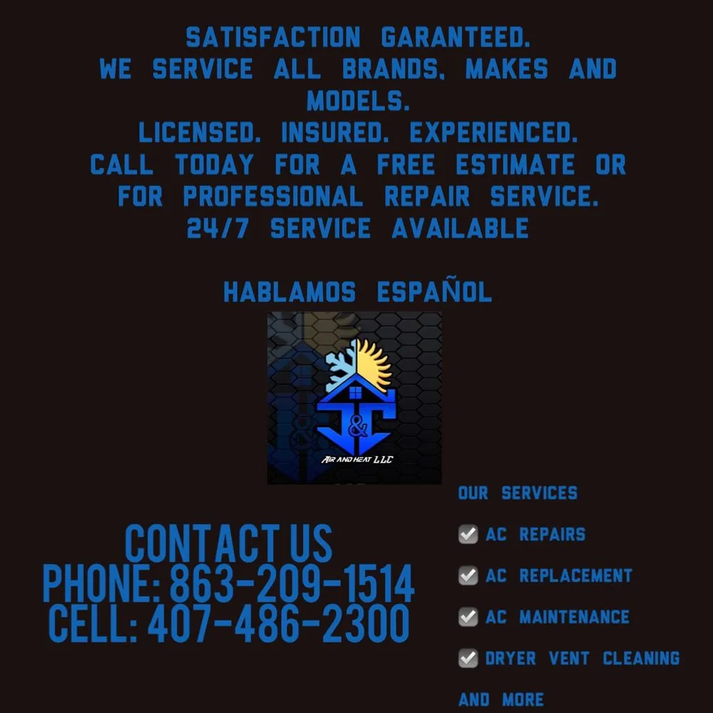 Slide of J&C Air and Heat