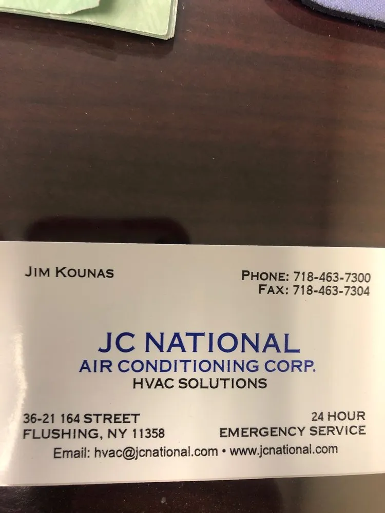 Slide of JC National Air Conditioning Corp