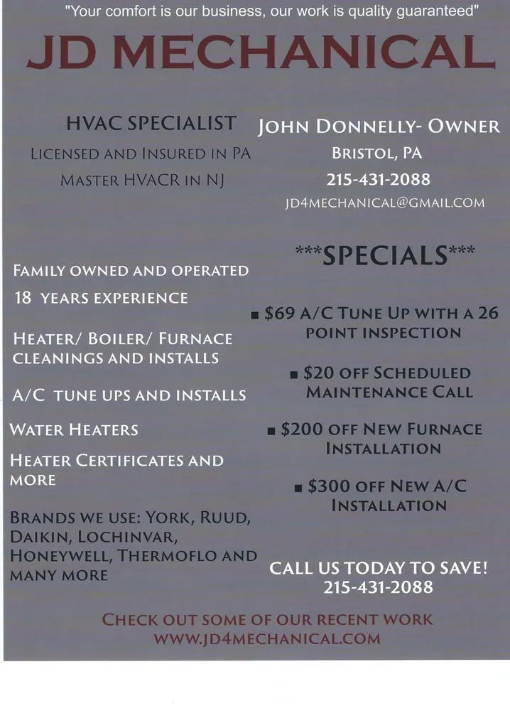 Slide of JD Mechanical