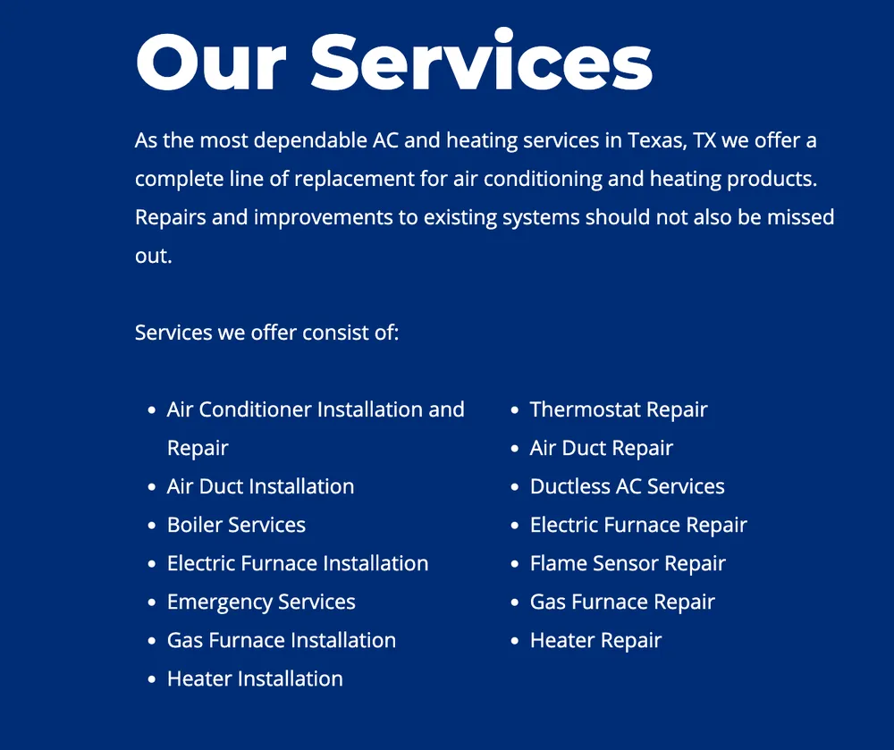 Slide of JDR A/C & Heating