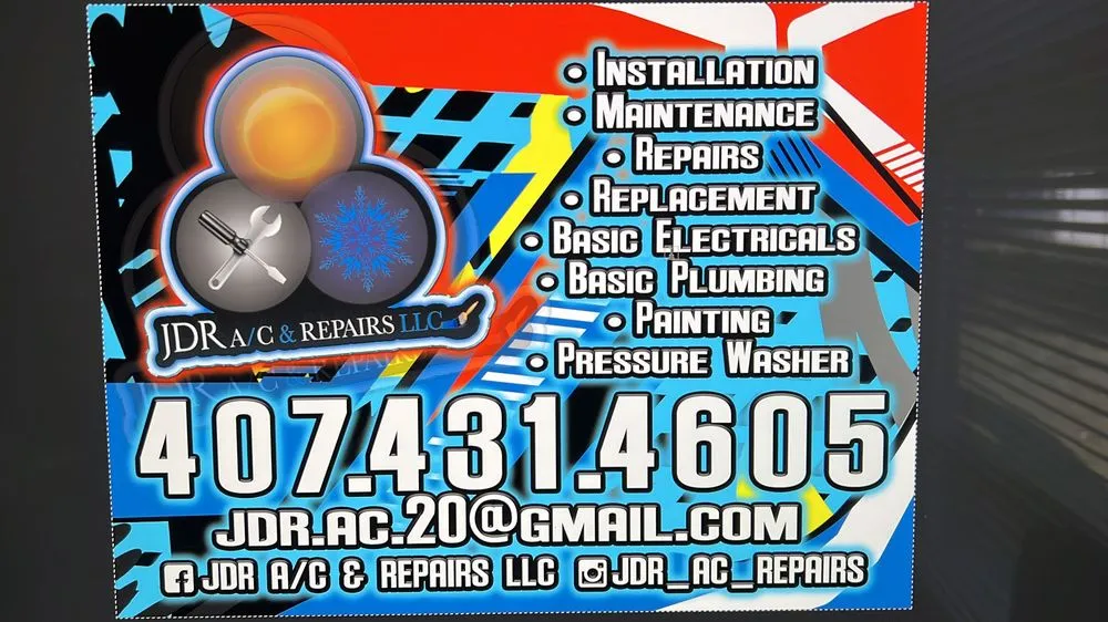Slide of Jdr a/c & repairs