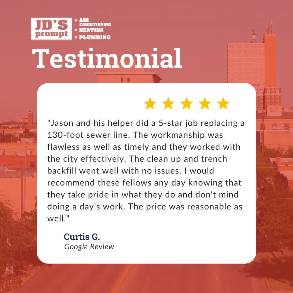 Slide of JD's Prompt Plumbing Heating & Air Conditioning