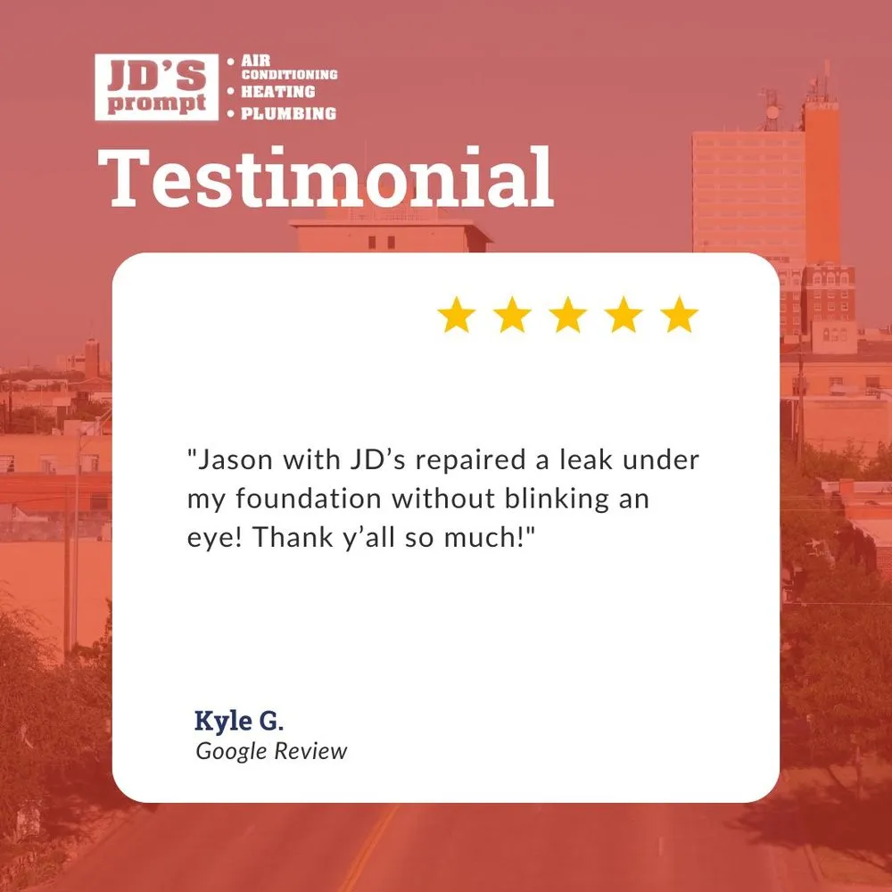 Slide of JD's Prompt Plumbing Heating & Air Conditioning