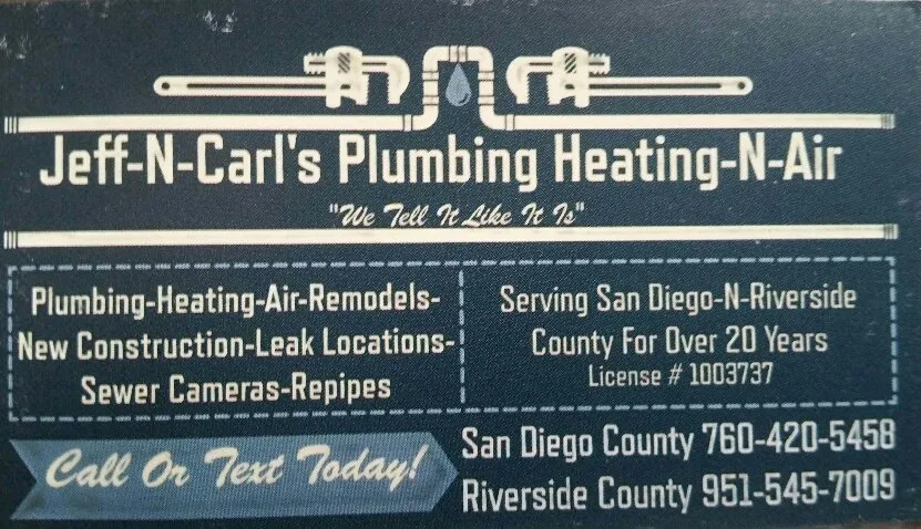 Slide of Jeff-N-Carl's Plumbing Heating-N-Air