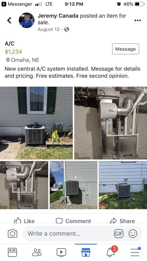 Slide of Jeremy Canada -AC Furnace Pluming Service