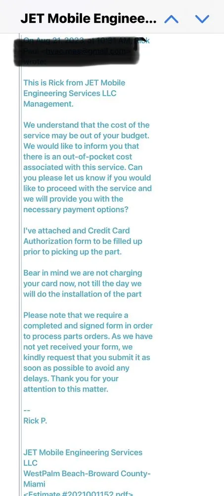 Slide of JET Mobile Engineering Services